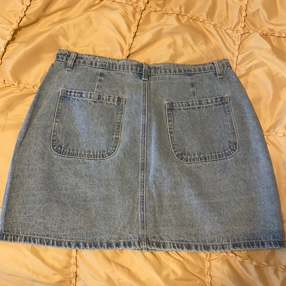 Heart Buttons Mini Jean Skirt - Picture 5 of 8